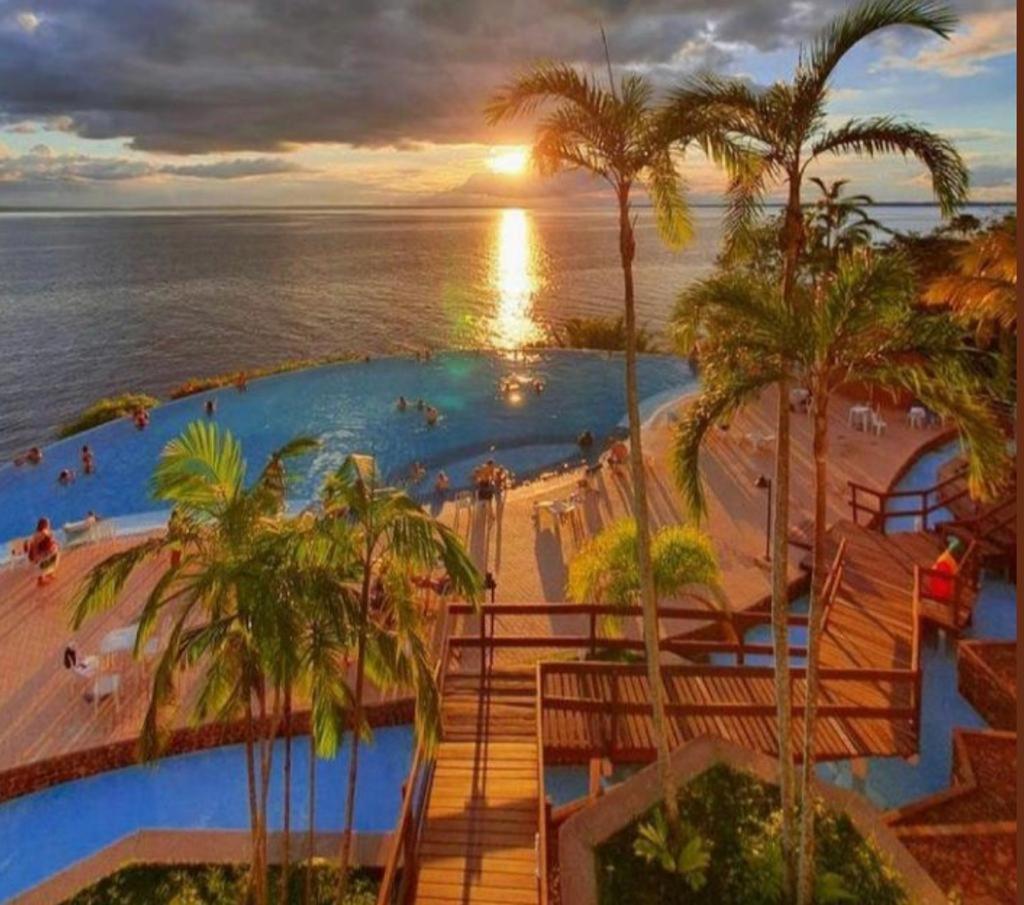 1111 Studio De Luxo Com Vista Deslumbrante Para O Rio Manaus Exterior photo